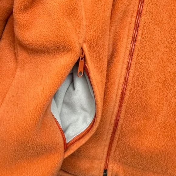 Columbia Heavyweight Fleece Jacket, Dreamcicle Orange, Size XL - Picture 7 of 7